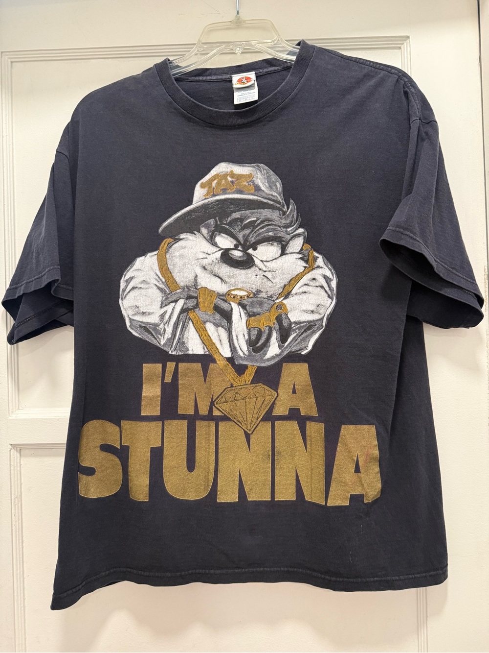 Vtg Looney Tunes XL Shirt Taz I'm A Stunna Graphic 2007 Freeze Hip Hop